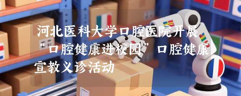 河北医科大学口腔医院开展“口腔健康进校园”口腔健康宣教义诊活动