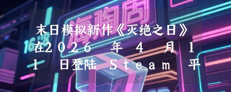末日模拟新作《灭绝之日》在2026 年 4 月 11 日登陆 Steam 平台