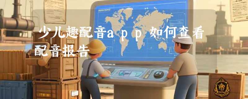 少儿趣配音app如何查看配音报告