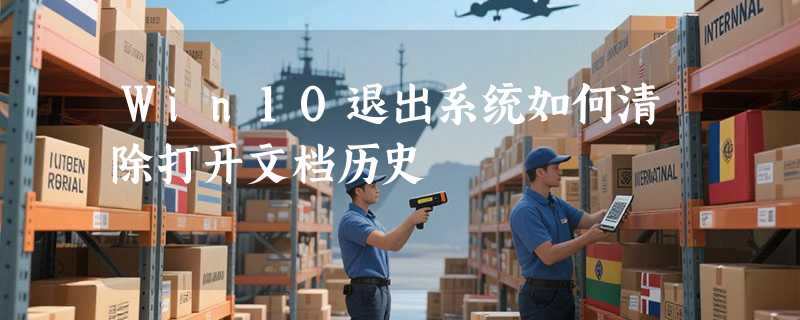 Win10退出系统如何清除打开文档历史
