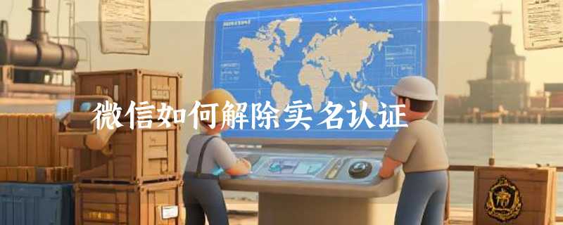 微信如何解除实名认证