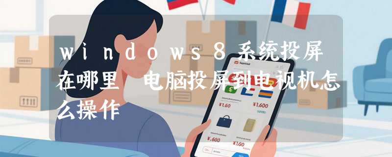 windows8系统投屏在哪里 电脑投屏到电视机怎么操作
