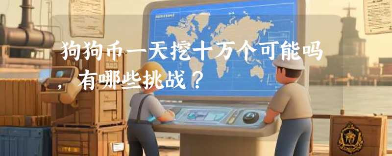 狗狗币一天挖十万个可能吗，有哪些挑战？
