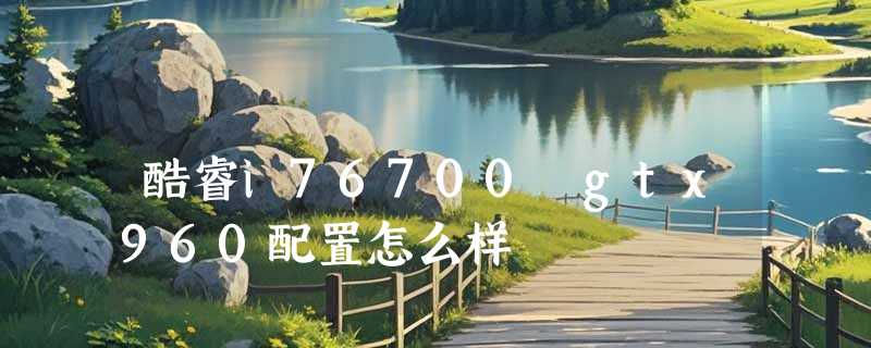 酷睿i76700 gtx960配置怎么样