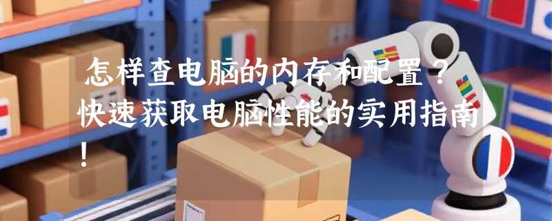 怎样查电脑的内存和配置？快速获取电脑性能的实用指南！