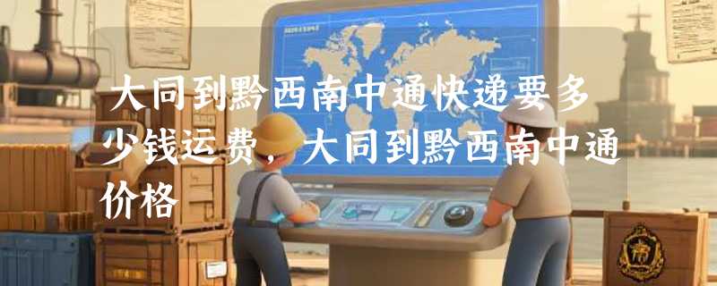 大同到黔西南中通快递要多少钱运费，大同到黔西南中通价格